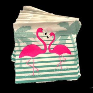 Flamingo Napkins + Storage Bag 15pkg 2ply 240ct